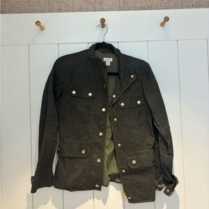 J. Crew Dark Olive Military Jacket